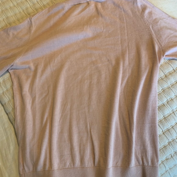 Quince Lightweight Organic Cotton Cashmere Crew Neck Sweater Medium - Picture 9 of 9